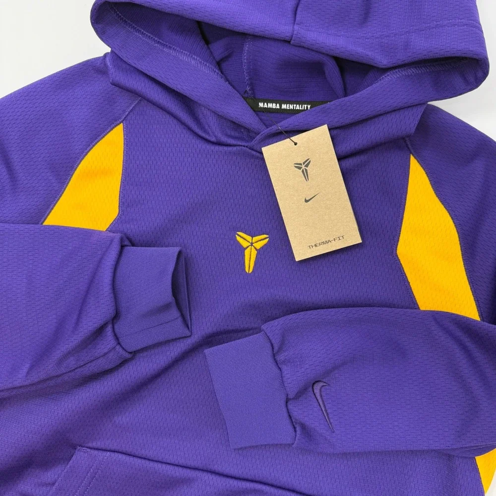Nike Kobe Mamba Mentality Therma Fit Hoodie Youth Large‎ Purple Basketball NEW